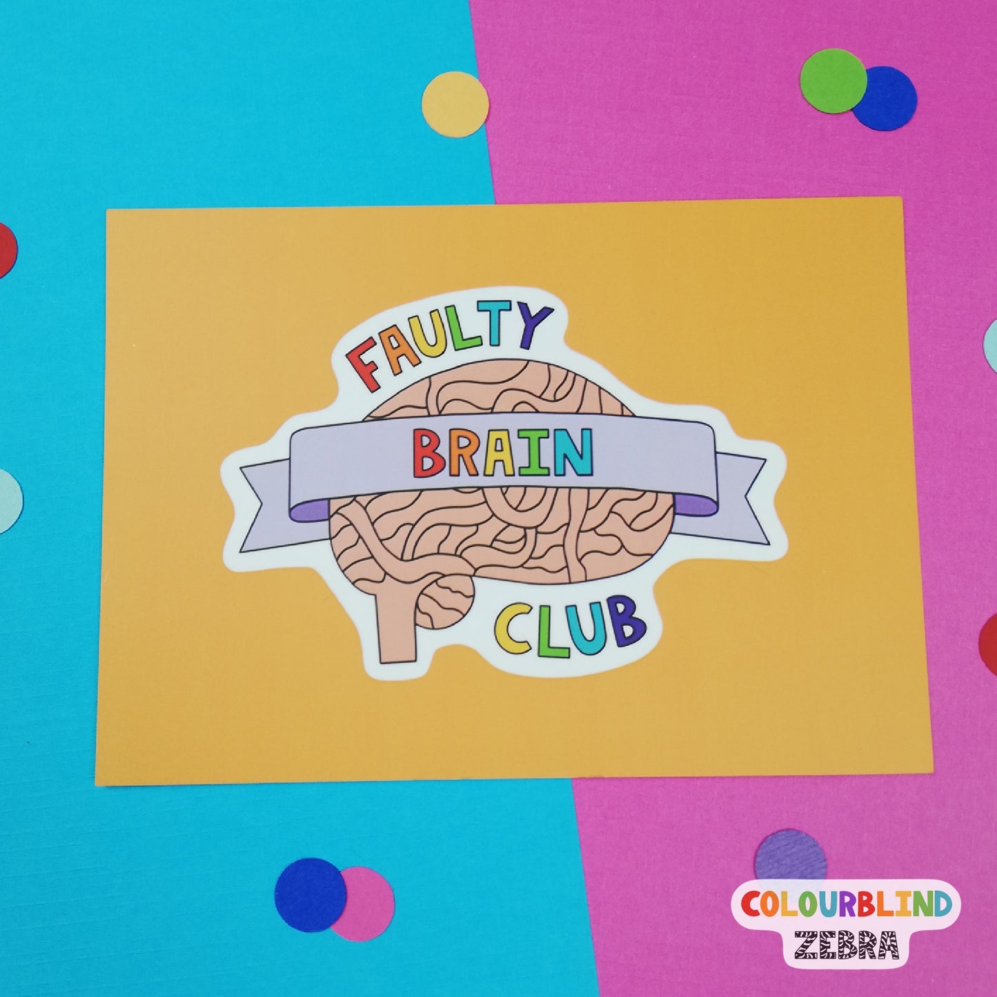 Faulty Brain Club Postcard