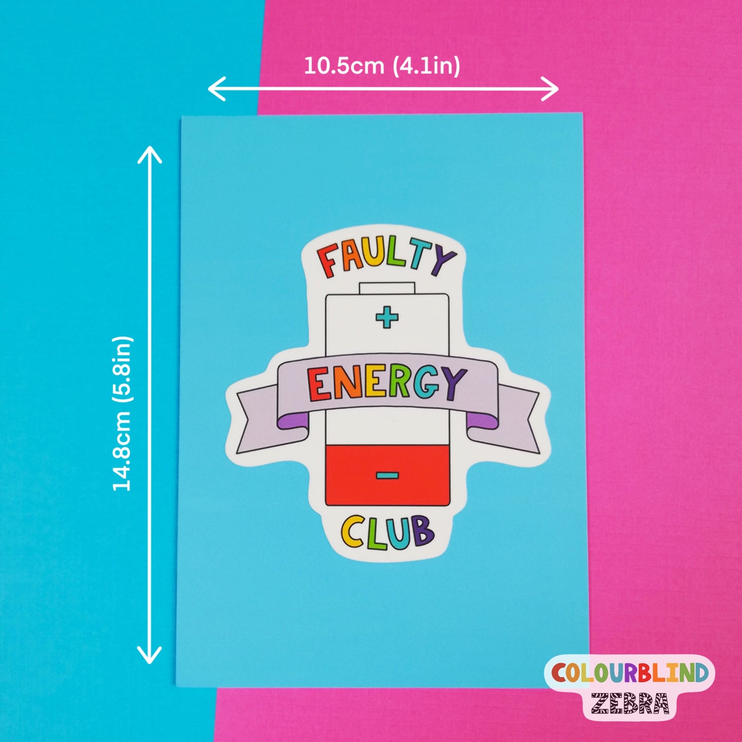 Faulty Energy Club Postcard