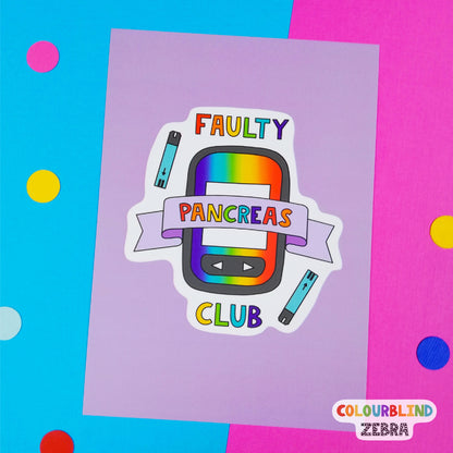 Faulty Pancreas Club Postcard