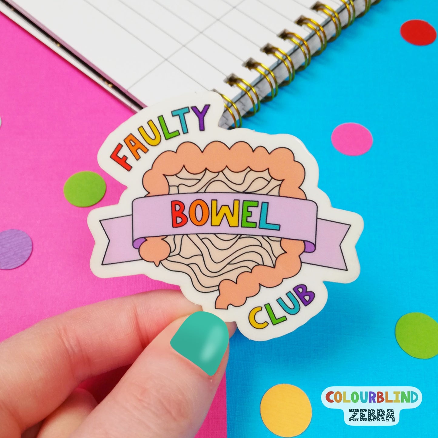 Faulty Bowel Club Sticker