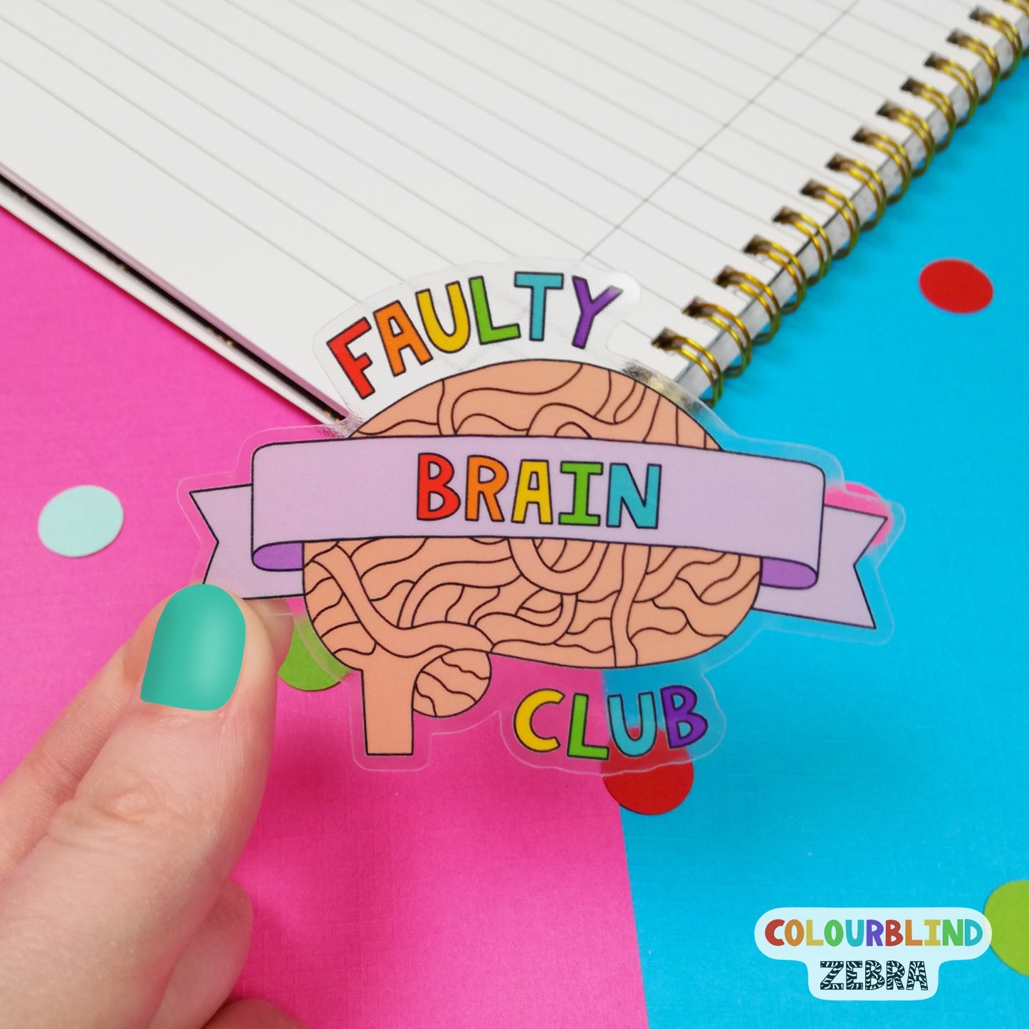 Faulty Brain Club Sticker