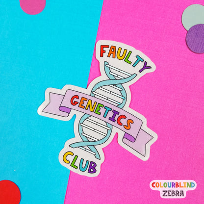 Faulty Genetics Club Holographic Sticker