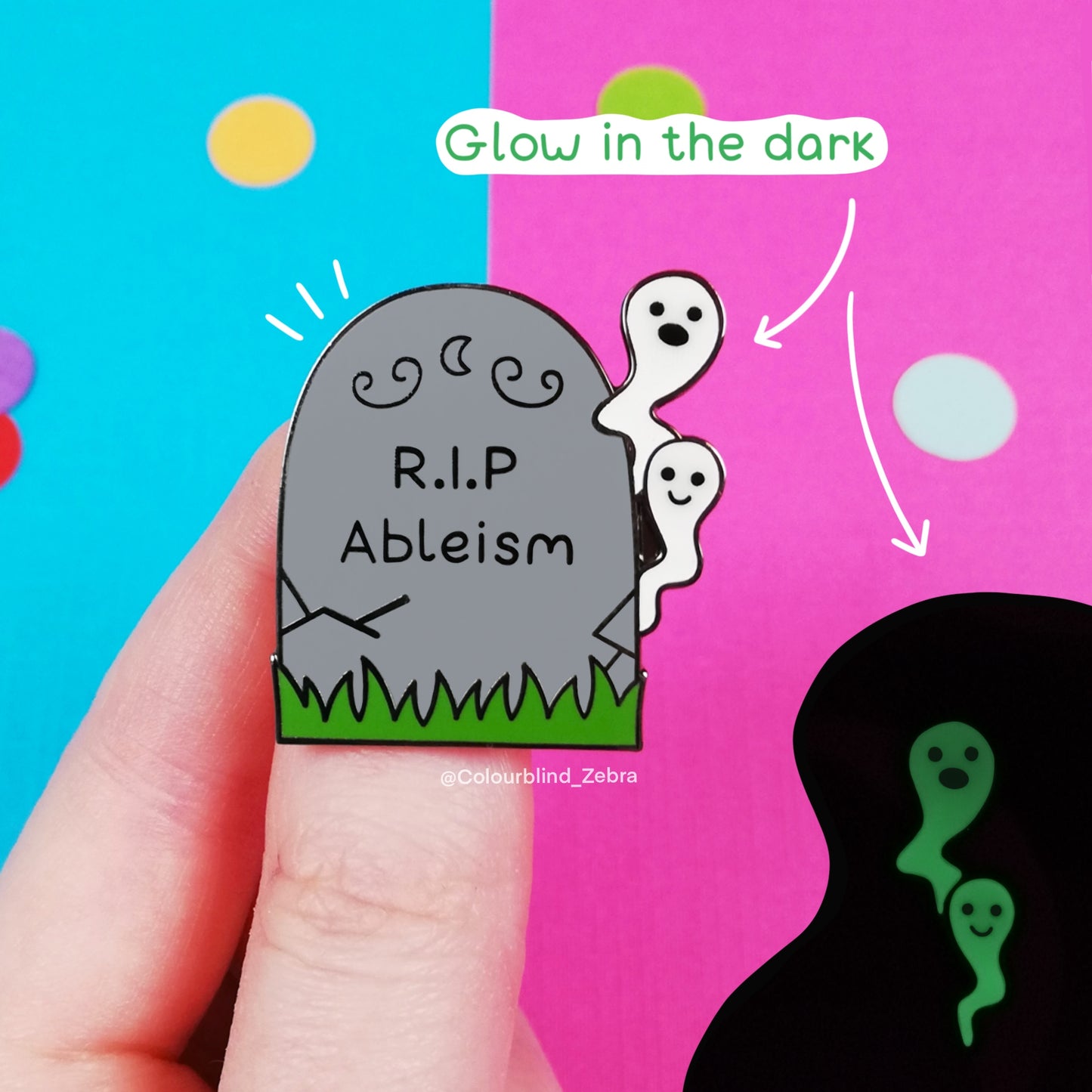 RIP Ableism Limited Edition Enamel Pin