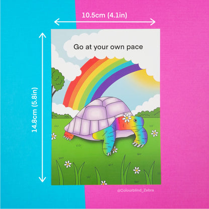 Go At Your Own Pace Postcard