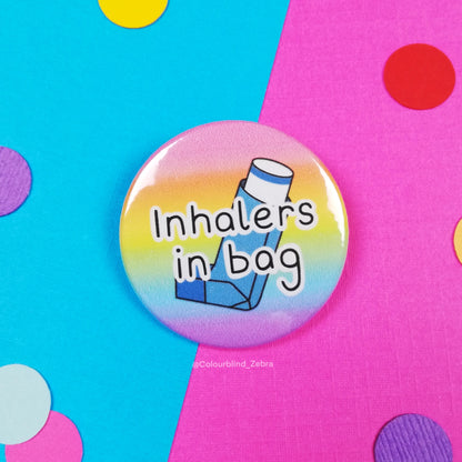 Inhalers In Bag Badge