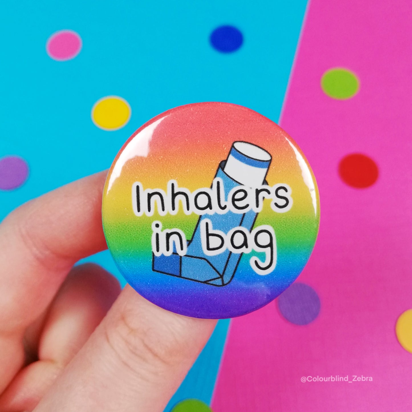 Inhalers In Bag Badge