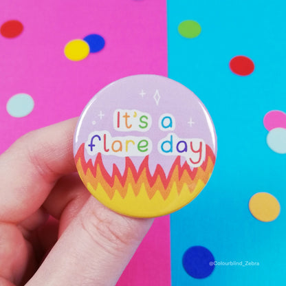 It's a Flare Day Button Badge