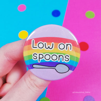 Low on Spoons Badge