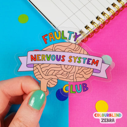 Faulty Nervous System Club Sticker