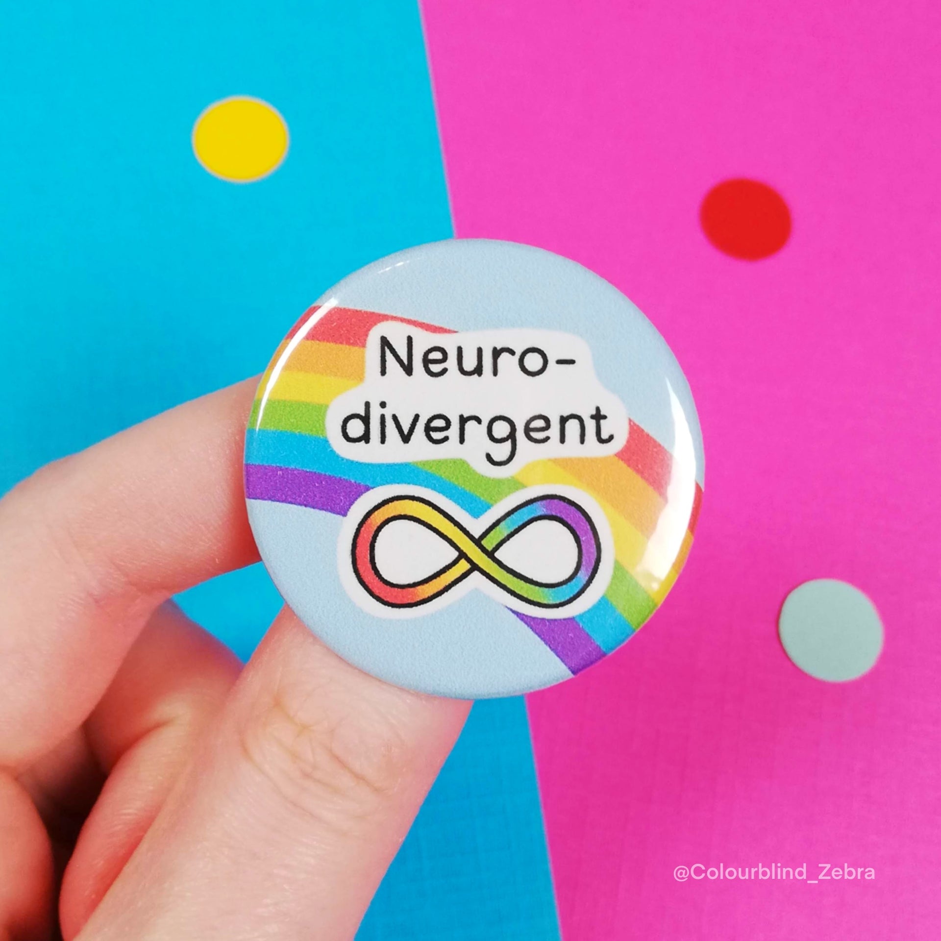 Infinity Neurodiversity Awareness Ribbons | Lapel Pins