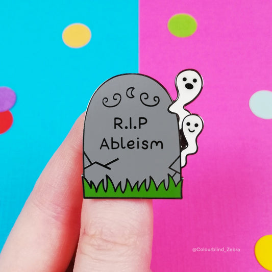 RIP Ableism Limited Edition Enamel Pin