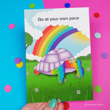 Go At Your Own Pace Postcard